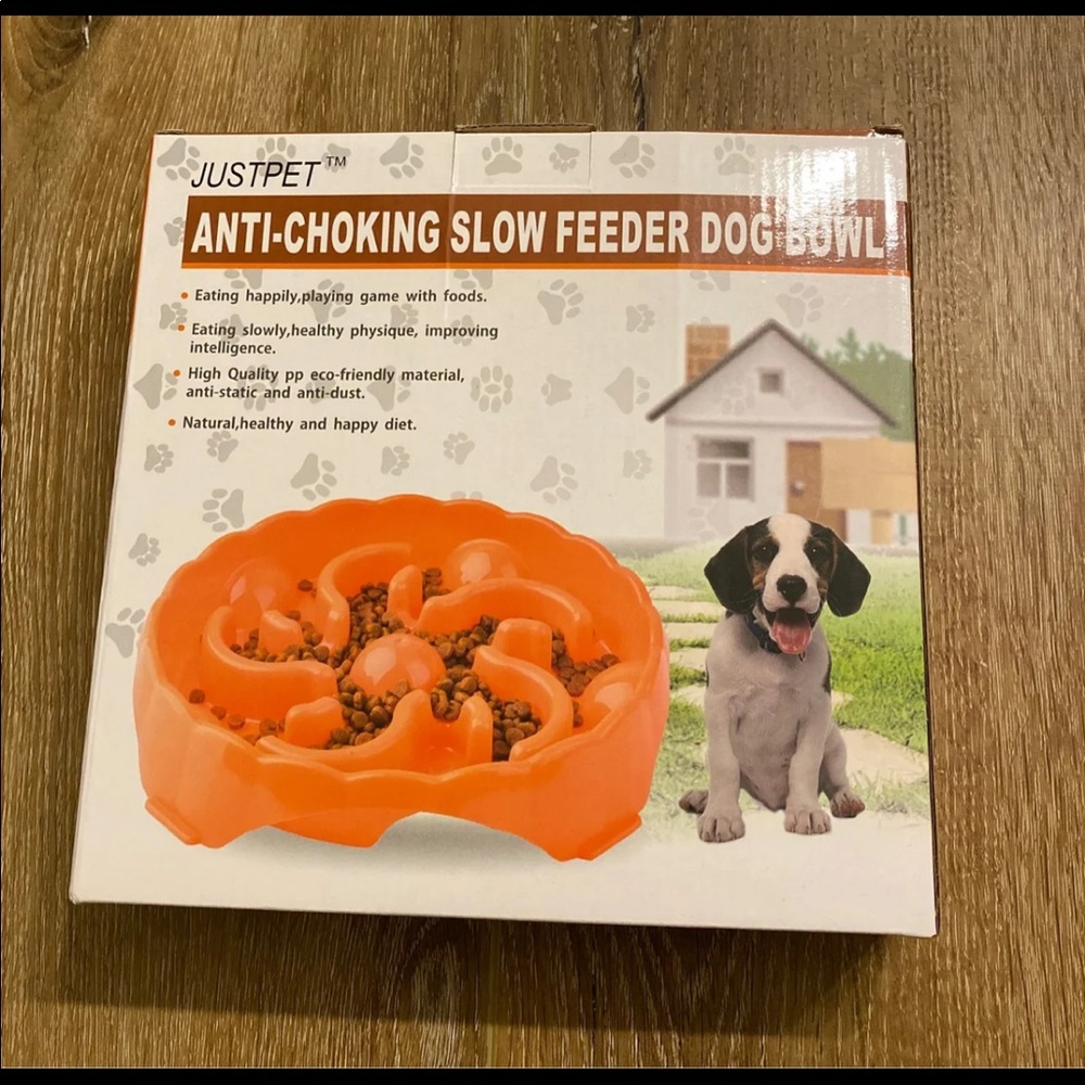 JUSTPET Anti-Choking Slow Feeder Dog Bowl